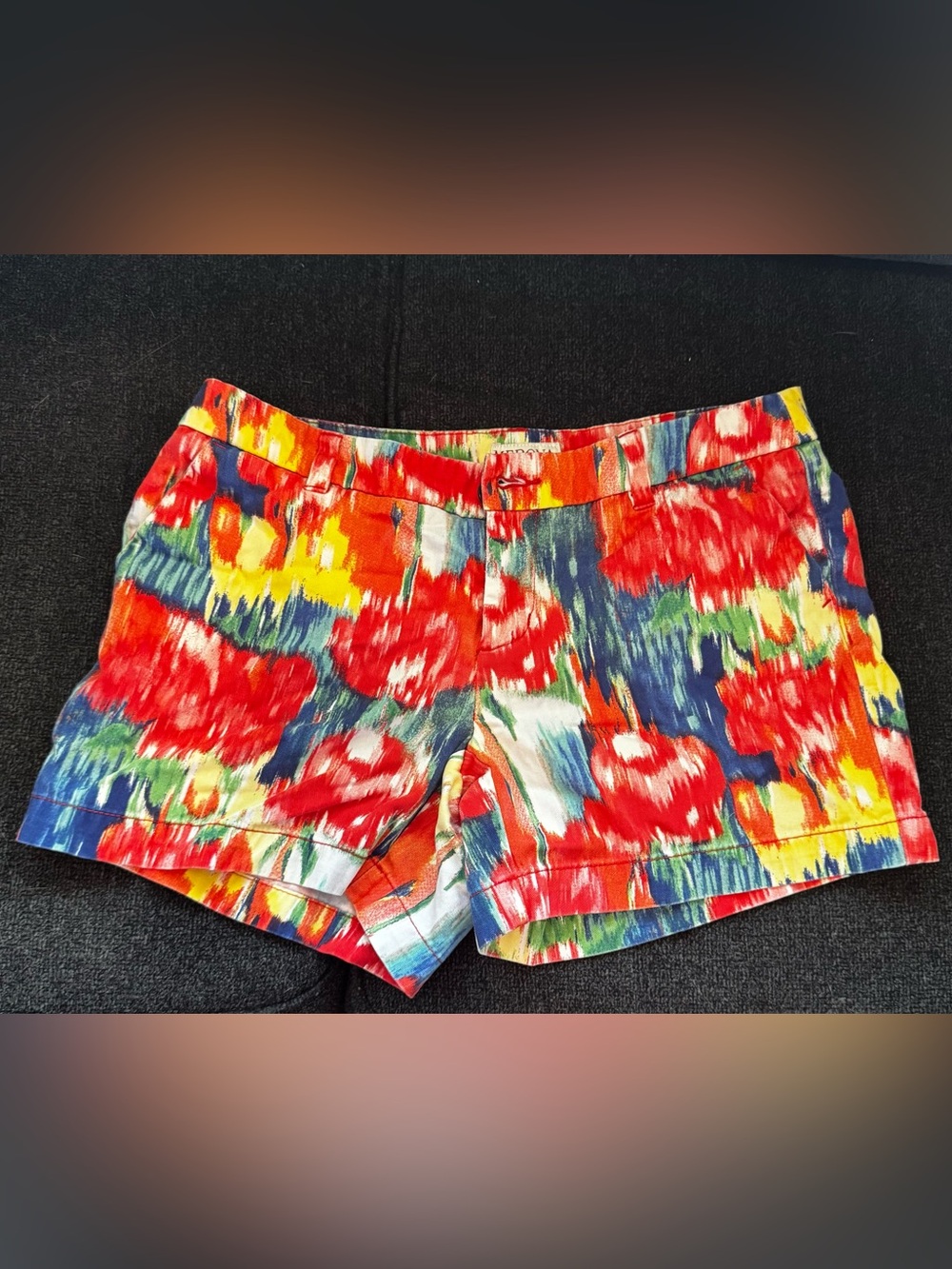 Merona Red Multicolor Floral Print Women’s Shorts